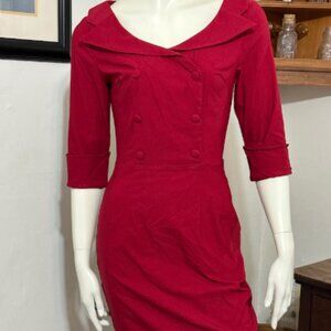 Muxxon red shift dress, Size S
